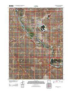 Stevens Flat Wyoming Historical topographic map, 1:24000 scale, 7.5 X 7.5 Minute, Year 2012