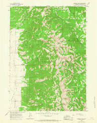 Stewart Peak Wyoming Historical topographic map, 1:24000 scale, 7.5 X 7.5 Minute, Year 1965