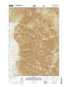 Stewart Peak Wyoming Current topographic map, 1:24000 scale, 7.5 X 7.5 Minute, Year 2015