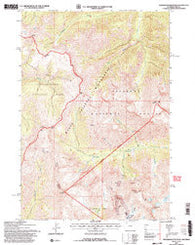 Stinkingwater Peak Wyoming Historical topographic map, 1:24000 scale, 7.5 X 7.5 Minute, Year 1991