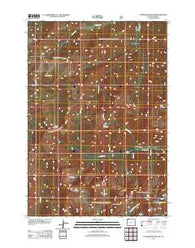 Stinkingwater Peak Wyoming Historical topographic map, 1:24000 scale, 7.5 X 7.5 Minute, Year 2012