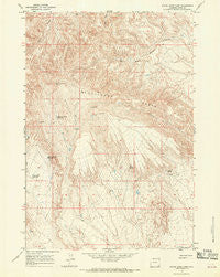 Stone Barn Camp Wyoming Historical topographic map, 1:24000 scale, 7.5 X 7.5 Minute, Year 1966