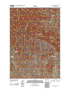 Stone Barn Camp Wyoming Historical topographic map, 1:24000 scale, 7.5 X 7.5 Minute, Year 2012