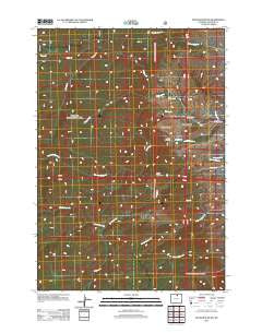 Stone Mountain Wyoming Historical topographic map, 1:24000 scale, 7.5 X 7.5 Minute, Year 2012