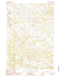 Stoney Point Wyoming Historical topographic map, 1:24000 scale, 7.5 X 7.5 Minute, Year 1984