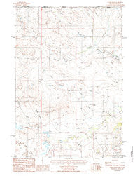 Storm Draw Wyoming Historical topographic map, 1:24000 scale, 7.5 X 7.5 Minute, Year 1984