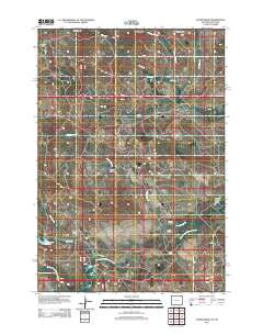 Storm Draw Wyoming Historical topographic map, 1:24000 scale, 7.5 X 7.5 Minute, Year 2012