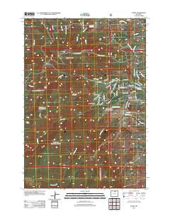 Story Wyoming Historical topographic map, 1:24000 scale, 7.5 X 7.5 Minute, Year 2012