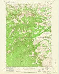 Story Wyoming Historical topographic map, 1:24000 scale, 7.5 X 7.5 Minute, Year 1967