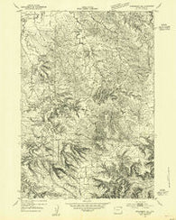 Strawberry Hill Wyoming Historical topographic map, 1:24000 scale, 7.5 X 7.5 Minute, Year 1954