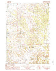 Strawberry Hill Wyoming Historical topographic map, 1:24000 scale, 7.5 X 7.5 Minute, Year 1984