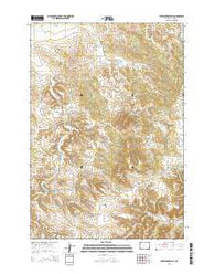 Strawberry Hill Wyoming Current topographic map, 1:24000 scale, 7.5 X 7.5 Minute, Year 2015