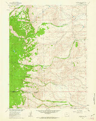 Strouss Hill Wyoming Historical topographic map, 1:24000 scale, 7.5 X 7.5 Minute, Year 1961