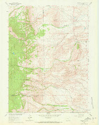 Strouss Hill Wyoming Historical topographic map, 1:24000 scale, 7.5 X 7.5 Minute, Year 1961