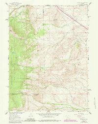 Strouss Hill Wyoming Historical topographic map, 1:24000 scale, 7.5 X 7.5 Minute, Year 1961