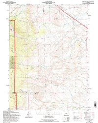 Strouss Hill Wyoming Historical topographic map, 1:24000 scale, 7.5 X 7.5 Minute, Year 1992
