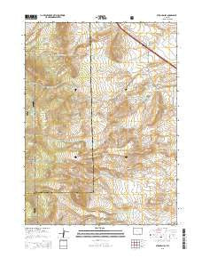 Strouss Hill Wyoming Current topographic map, 1:24000 scale, 7.5 X 7.5 Minute, Year 2015