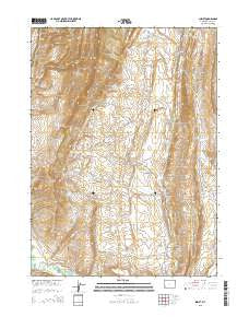Sublet Wyoming Current topographic map, 1:24000 scale, 7.5 X 7.5 Minute, Year 2015