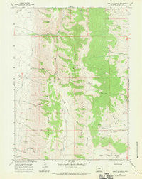 Sublette Canyon Wyoming Historical topographic map, 1:24000 scale, 7.5 X 7.5 Minute, Year 1967