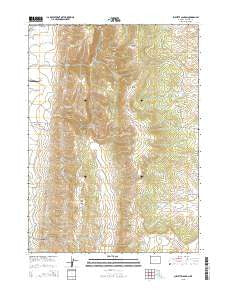 Sublette Canyon Wyoming Current topographic map, 1:24000 scale, 7.5 X 7.5 Minute, Year 2015