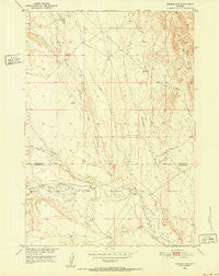 Sucker Dam Wyoming Historical topographic map, 1:24000 scale, 7.5 X 7.5 Minute, Year 1951