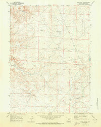 Sugar Loaf NE Wyoming Historical topographic map, 1:24000 scale, 7.5 X 7.5 Minute, Year 1969