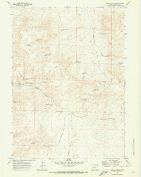 Sugar Loaf NW Wyoming Historical topographic map, 1:24000 scale, 7.5 X 7.5 Minute, Year 1969