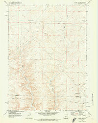 Sugar Loaf Wyoming Historical topographic map, 1:24000 scale, 7.5 X 7.5 Minute, Year 1969