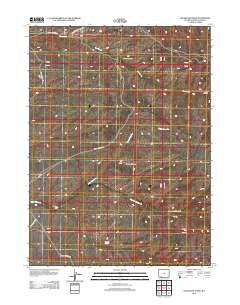 Sugarloaf Basin Wyoming Historical topographic map, 1:24000 scale, 7.5 X 7.5 Minute, Year 2012