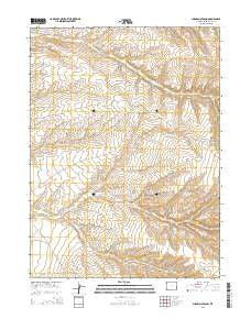 Sugarloaf Basin Wyoming Current topographic map, 1:24000 scale, 7.5 X 7.5 Minute, Year 2015