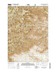 Sugarloaf Mountain Wyoming Current topographic map, 1:24000 scale, 7.5 X 7.5 Minute, Year 2015