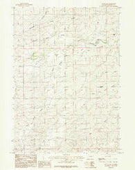 Suicide Hill Wyoming Historical topographic map, 1:24000 scale, 7.5 X 7.5 Minute, Year 1984