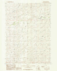 Suicide Hill Wyoming Historical topographic map, 1:24000 scale, 7.5 X 7.5 Minute, Year 1984
