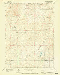 Sulphur Bar Spring Wyoming Historical topographic map, 1:24000 scale, 7.5 X 7.5 Minute, Year 1961