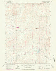 Sulphur Bar Spring Wyoming Historical topographic map, 1:24000 scale, 7.5 X 7.5 Minute, Year 1961