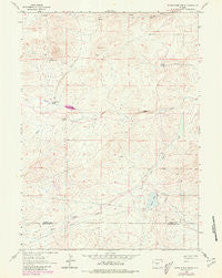 Sulphur Bar Spring Wyoming Historical topographic map, 1:24000 scale, 7.5 X 7.5 Minute, Year 1961