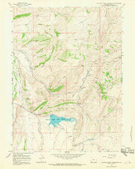 Sulphur Creek Reservoir Wyoming Historical topographic map, 1:24000 scale, 7.5 X 7.5 Minute, Year 1965