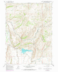 Sulphur Creek Reservoir Wyoming Historical topographic map, 1:24000 scale, 7.5 X 7.5 Minute, Year 1965