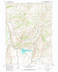 Sulphur Creek Reservoir Wyoming Historical topographic map, 1:24000 scale, 7.5 X 7.5 Minute, Year 1965