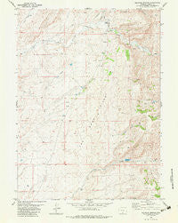 Sulphur Springs Wyoming Historical topographic map, 1:24000 scale, 7.5 X 7.5 Minute, Year 1982
