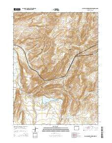 Sulphur Creek Reservoir Wyoming Current topographic map, 1:24000 scale, 7.5 X 7.5 Minute, Year 2015