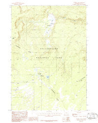 Summit Lake Wyoming Historical topographic map, 1:24000 scale, 7.5 X 7.5 Minute, Year 1986