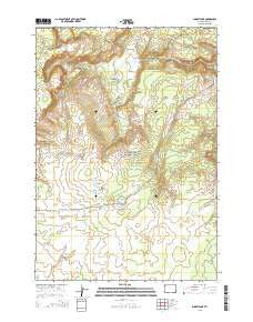 Summit Lake Wyoming Current topographic map, 1:24000 scale, 7.5 X 7.5 Minute, Year 2015