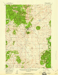Sundance Wyoming Historical topographic map, 1:62500 scale, 15 X 15 Minute, Year 1958