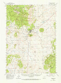 Sundance Wyoming Historical topographic map, 1:62500 scale, 15 X 15 Minute, Year 1958