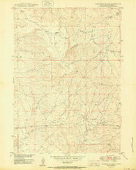 Sundquist Ranch Wyoming Historical topographic map, 1:24000 scale, 7.5 X 7.5 Minute, Year 1950
