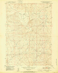Sundquist Ranch Wyoming Historical topographic map, 1:24000 scale, 7.5 X 7.5 Minute, Year 1950