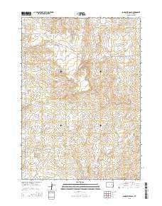 Sundquist Ranch Wyoming Current topographic map, 1:24000 scale, 7.5 X 7.5 Minute, Year 2015