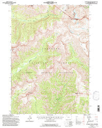Sunlight Peak Wyoming Historical topographic map, 1:24000 scale, 7.5 X 7.5 Minute, Year 1991