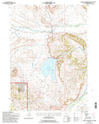 Sunshine Reservoir Wyoming Historical topographic map, 1:24000 scale, 7.5 X 7.5 Minute, Year 1991